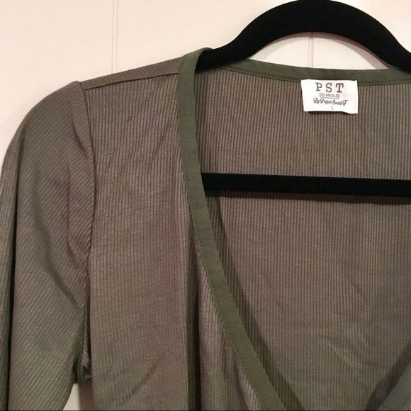 NWOT PST by Project Social T Surplice Neck Top - Picture 4 of 5